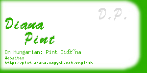 diana pint business card